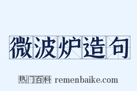 微波炉造句是什么意思的图片